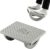 Fußstützen-Schreibtisch, ergonomischer Fußstützen-Schreibtisch, Fußstützen-Schreibtisch mit Massagefläche, für Zuhause, Büro und Reisen, entlastet die Beine (grau)