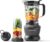 Nutribullet Full Size Blender Combo, Elektromixer, Multifunktionszerkleinerer, professionell, 1200 Watt Leistung, 1,9 l Krug, 946 ml und 710 ml Gläser, Schwarz, NBF500MB