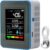5-in-1 Luftqualitätsmonitor TVOC Temperatur Luftfeuchtigkeit, 7,1 cm (2,8 Zoll) TFT-Display, wiederaufladbarer Gasdetektor für den Innenraum mit App-Steuerung (weiß)