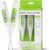 Digitales Fieberthermometer, rektales, orales, Achselthermometer, Fieberthermometer für Babys, Kinder, Erwachsene, genaue und schnelle Messwerte, wasserdichte Sonde (Grasgrün, 2 Packungen)