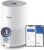 Philips Luftreiniger 600 Serie, energieeffizient mit Smart Sensor, für Allergiker, HEPA-Filter entfernt 99,97 % der Schadstoffe, deckt bis zu 44 m² ab, App-Steuerung, weiß (AC0651/10)