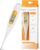 Digitales Fieberthermometer, rektales, orales, Achselthermometer, Fieberthermometer für Babys, Kinder, Erwachsene, genaue und schnelle Messwerte, wasserdichte Sonde, Orange