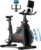 Bluearth Heimtrainer mit autarkem Ventilator und dynamischen LED-Lichteffekten, professionellen Livestreaming-Kursen, intelligenter exklusiver App, 300 lbs magnetischem Widerstand, stationär