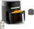 Tefal Easy Fry & Grill Vision Heißluftfritteuse 4,2 l – 2-in-1-Airfryer mit Sichtfenster und Grillplatte, Extra-Crisp-Technologie, 8 Programme, Präzisions-Touchscreen, schnell und energiesparend EY5068