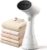 OLAYMEY Dampfgarer Dampfgarer 1000 W, Dampfgarer für Kleidung, 220 ml Wassertank, tragbares Dampfbügeleisen, Handdampfbürste, leichtes Dampfbügeleisen für Zuhause, Büro, Reisen, Weiß