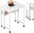 GreenForest Kleiner Klappschreibtisch, 80 cm Klappschreibtisch mit Rollen, einfacher Aufbau, Klappschreibtisch mit Stauraum, Home-Office-Klapptisch, Weiß