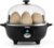 YASHE Eierkocher, 360 W, kompakter Eierkocher, multifunktional, 7 Eier leicht zu pellen, weich, mittel, hartgekocht, Eierbecher, Omelette-Maker, Dampfgarer, Signalton, Kontrollleuchte, BPA-frei