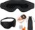 Schlafmaske für Männer und Frauen, 3D-einzigartige Fase, 100 % lichtblockierende Augenmaske, schwarz, verstellbarer Riemen, bequeme Schlafmaske, Nachtmaske, Reisen, Nickerchen, Schlafmaske, Wimpernverlängerung