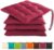 Gräfenstayn®, 4er-Set Sitzkissen, 40 x 40 x 3 cm, mit Bändern, für den Innen- und Außenbereich, mit Öko-Tex-Siegel