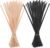 Hemiks 100 Stück Rattan-Stäbchen für Raumduft, 20 cm x 3 mm Diffusor-Stäbchen, Rattan-Schilffaser, Aroma-Diffusor-Stäbchen für ätherische Öle im Home-Office-Hotel-Spa (natürlich, schwarz)