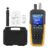 Feinstaubmessgerät Partikelmessgerät, CO2-Messgerät PM0,3/2,5/10 um Partikelmonitor, hochempfindlicher 3-Kanal 0~1000 μg/m³ USB wiederaufladbarer Temperatur- und Luftfeuchtigkeitsmonitor