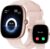Damen Smartwatch mit Telefonfunktion, 1,85 Zoll Smartwatch mit SpO2/Herzfrequenz/Schlafmonitor/Schrittzähler 100+ Sportmodi, IP68 wasserdichte Fitnessuhr Whatsapp Notify für Android iOS Handy