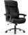 Ergonomischer Bürostuhl, 200 kg, Schreibtischstuhl, Computerstuhl, hohe Rückenlehne, ergonomischer Stuhl, höhenverstellbar, 360° drehbar, schwarzes kratzfestes Leder, (aktualisiert)