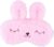 Ulife Mall Lustige 3D-Schlafmaske mit niedlichem Kaninchen, Plüsch-Schlafmaske, Augenbinde zum Schlafen, Reisen, Augenmaske mit verstellbarem Gummiband, Schlafmasken, Augenabdeckung für Kinder, Mädchen, Jungen, Frauen, Rosa