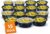 BigDean Meal-Prep-Boxen 700 ml – Packung mit 15 runden Schüsseln mit Deckel – wiederverwendbar, mikrowellengeeignet, spülmaschinenfest, gefriergeeignet – Lebensmittelbehälter für die Zubereitung von Mahlzeiten, Vorrat, To Go