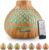 Aroma-Diffusor, 400 ml Diffusor für ätherische Öle, Aromatherapie-Öle-Diffusor mit Fernbedienung, 4 Timer, 7 Farben, Duftöl-Diffusor, Öllampe, BPA-frei, Ultraschall-Luftbefeuchter, Schlafzimmer, Büro, Spa