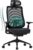 COLAMY XK01 Atlas Ergonomischer Bürostuhl aus Netzstoff, Chefsessel mit hoher Rückenlehne, verstellbare Kopfstütze und 4D-Armlehnen, verschiebbarer Sitz, Kippschutz, Nylonbasis, Schwarz