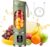 Tragbarer Mixer, 450 ml Mixer Smoothie Maker to Go, tragbarer Mixer mit 12 Blättern, Mini-Standmixer mit Reisedeckel und Ersatzbecher, USB-Aufladung, kleine Mixe für Küche, Fitnessstudio, Büro (grün).