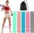 5 Übungsbänder, Widerstandsbänder, Training, Fitnessbänder mit verschiedenen Trainingsbändern, Widerstandsbänder-Set, elastisches Band, Fitnessband mit Tragetasche für Pilates, Yoga, Bodybuilding, Stretching