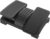 Q-Connect Premium Fußstütze aus Kunststoff, rutschfeste Beschichtung, höhenverstellbare ergonomische Fußstütze mit Massagestruktur, Fußstützen, schwarz, Maße: 43 x 32 x 10,5 cm
