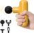 HEYCHY Mini Massagepistole für Tiefengewebe, tragbares Handmassagegerät im Mini-Reiseformat mit Percussion-Massage, 4 Sätze & 5 Geschwindigkeiten, ideal für Männer & Frauen, Gelb