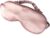 LULUSILK Schlaf-Augenmaske und Augenbinde aus 100 % Seide mit elastischem Band/Kopfbedeckung, super glatte Augenmaske für den ganzen Nachtschlaf, Reisen, Nickerchen (Pink)