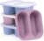 Mossime Silikon-Gefrierform mit Deckel, Gefrierform Silikon für Suppengefrierbehälter, Meal Prep Silikonform, BPA-freie Gefrierwürfel, stapelbar für Brühe, Saucen, Eintopf & Küche (4 Stück)