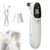 Ohrthermometer Hund, Fieberthermometer Ohr Hund mit LED-Anzeige, Digitales Haustierthermometer für Hunde und Katzen, 12,8 x 3,9 cm Tragbares Ohrthermometer für Katzen, Hunde, Kühe, Ferd (Weiß)