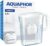 AQUAPHOR Kompakter Wasserfilterkrug mit 1 Maxfor+ Kartusche, 2,4 l, Weiß, ideal für die Kühlschranktür und kleine Küchen
