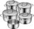 WMF Mini Vorteils Topfset klein Induktion, 5-teilig, Kochtopfset mit Metalldeckel, Cromargan Edelstahl, stapelbares Topfset, ideal für kleine Portionen