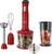 Russell Hobbs 24730-56 Desire Küchenmaschine, 2 Geschwindigkeitsstufen, Pulse/Ice-Crush-Funktion, Rot/Schwarz