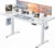HUANUO Höhenverstellbarer Schreibtisch 160 x 80 cm, 25 mm ganze Tischplatte mit bürstenlosem Motor, ergonomischer Stehsitztisch, Stehpult, einfache Montage, elektrischer Stehpult für das Home Office