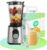 ideoon Edelstahl-Power-Standmixer mit 1,5-l-Glasbehälter, Küchenmixer, 1000 W für Shakes, Smoothies, Saucen oder Zerkleinern von Obst und Gemüse