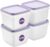 SmartStore Frischhaltedosen mit Deckel und Kühlschrank-Organizer, 0,75 l, 4er-Set, geeignet für Kühlschrank und Gefrierschrank, BPA-freie Meal-Prep-Boxen, Gefrierbox-Set