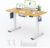 FLEXISPOT Basic höhenverstellbarer Schreibtisch 120 x 60 cm – einteilige Tischplatte – ergonomischer Sitz-Steh-Schreibtisch mit einfacher Bedienung (Ahorn)