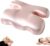 Seitenschläferkissen Anti-Falten, H-Form Schmetterlingskissen mit Bezug, Ergonomisches Memory Foam Nackenstützkissen Orthopädisch, Kopfkissen gegen Faltenbildung im Gesicht & Antitischnarch, Rosa