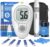 LinkSun G-425-3 Blutzuckermessgerät-Set, 100 Teststreifen, 100 Lanzetten, 1 Blutzuckermessgerät, 1 Stechhilfe, 1 Glukosekontrolllösung, Glukometer für den Heimgebrauch, mmol/L & mg/dL