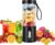 Tragbarer Mixer, Smoothie Maker to Go für Shakes und Smoothies mit 6 scharfen Klingen, USB wiederaufladbarer Mini-Entsafter, BPA-frei, tragbarer Entsafter für Fitnessstudios, Büro, Reisen (schwarz)