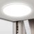 LED Deckenleuchte Bowfar, 24W runde Deckenleuchte flach mit Fernbedienung, dimmbar 3000K-6500K, moderne Badezimmerlampe, ultradünn 2,1cm Schlafzimmerlampe für Wohnzimmer, Kinderzimmer, Küche, Badezimmer, Ø 29cm