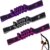 Fitnessbänder aus Stoff, 3 Stück, Widerstandsbänder mit Schlaufen, farbig segmentiertes Stretchband, Polyester-Baumwolle, mehrere Schlaufen, verstellbares Schlaufenband, für Fitness, Yoga, Tanztraining