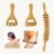 Massageroller aus Holz, 3 Stück, Rückenmassageroller, Faszienstab Holz mit Griff, manuelle Holztherapie-Massagewerkzeuge für Lymphdrainage, Entspannung von Rücken, Beinen, Händen, Ganzkörpermuskulatur