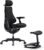 LiberNovo SE Ergonomischer Bürostuhl mit Fußstütze, Schreibtischstuhl mit manueller Lordosenstütze, 5 Neigungspositionen, Computerstuhl für langes Sitzen, für Home Office und Gaming, Obsidian 48 cm