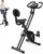 GEARSTONE faltbarer Heimtrainer, Fitnessfahrrad mit Magnetbremse, Ergometer-Fahrrad für zu Hause, leiser Indoor-Heimtrainer mit Pulsmessung