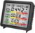 Sharplace CO2-Detektor, Luftqualitätsmonitor, Kohlendioxid-Sensor, CO2-Anzeige, CO2-Messgerät mit Alarm, PPM-Messung, Luftqualitätsmessgerät für Pflanzen, Büros und Autos, Schwarz