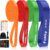 Resistance Bands Widerstandsbänder Set, 4 Stufen Fitnessbänder mit Türanker/Übungsposter/Tragetasche, Klimmzugbänder für Stretching, Krafttraining, Crossfit, Muskelaufbau, Heimtraining, Klimmzughilfe