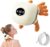 BeFit24 Neues Modell Nackenmassagegerät mit Wärme und Digitalanzeige – Tiefengewebsmassage für Nacken und Schultern, kabellos, wiederaufladbar, bionisches Handdesign, weiß