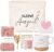 Geschenkset für Frauen – Kleines Auszeit-Wellness-Set, Selbstpflege-Geburtstagsgeschenk für Freundin, Kollegin, Schwester, Mama & Oma, Pink
