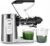 Fretta Slow Juicer Entsafter Gemüse und Obst Gemüse Testsieger 76mm Öffnung Obstpresse Elektrischer Entsafter Äpfel Sellerie Entsafter Maschine Kauende Gemüsepresse BPA-frei (Edelstahl)