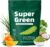 Grünes Entgiftungspulver, 200 g Superfood Detoxification Powder Helper, grünes Pulver mit Spirulina, Gerstengras, Inulin, Kurkuma, Vitamin D3, reich an Vitaminen, Mineralien und Ballaststoffen für Energie