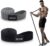 Widerstandsbänder Set, Sport elastisches Klimmzugband, Gymnastikband, Gummibänder, Fitnessbänder für Krafttraining, Bodybuilding, Yoga, Heimfitness, grau/schwarz